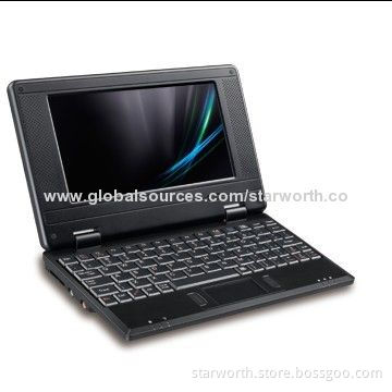 Netbook with Via VT 8505 400MHz Chipset, Supports Microsoft's Windows CE 6.0/Google's Android 1.72